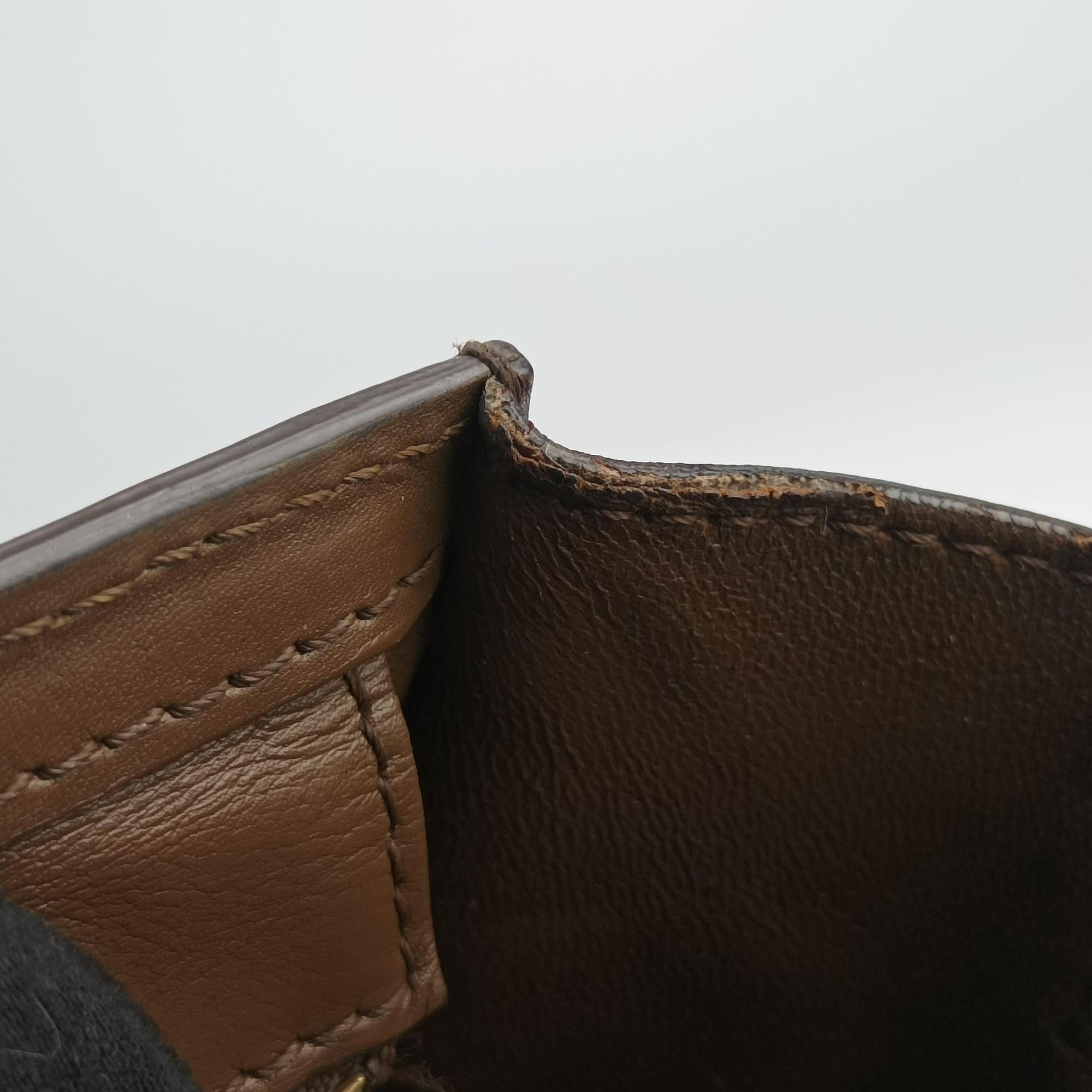 Vintage Celine luggage nano shopper Black× burgundy ×Brown Leather  shoulderbag | stylenewstar