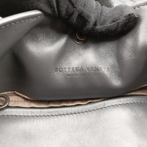 Pre-owned Bottega Veneta Intrecciato Shopper Acatl Grey lambskin  handbag | stylenewstar