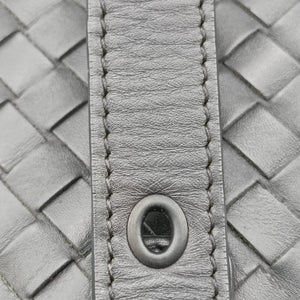 Pre-owned Bottega Veneta Intrecciato Shopper Acatl Grey lambskin  handbag | stylenewstar