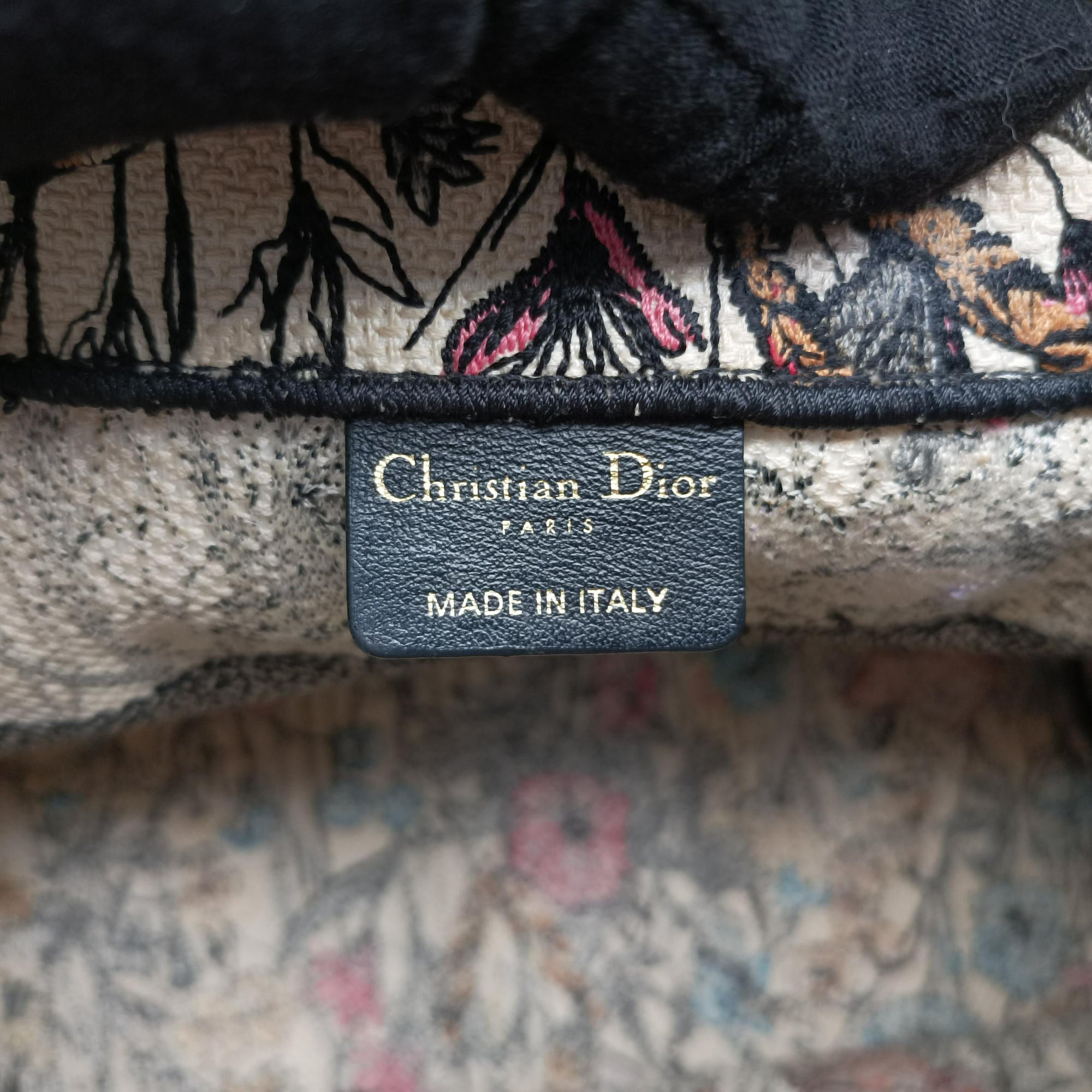Pre-owned Christian Dior Book Tote Multicolour Jacquard  handbag | stylenewstar