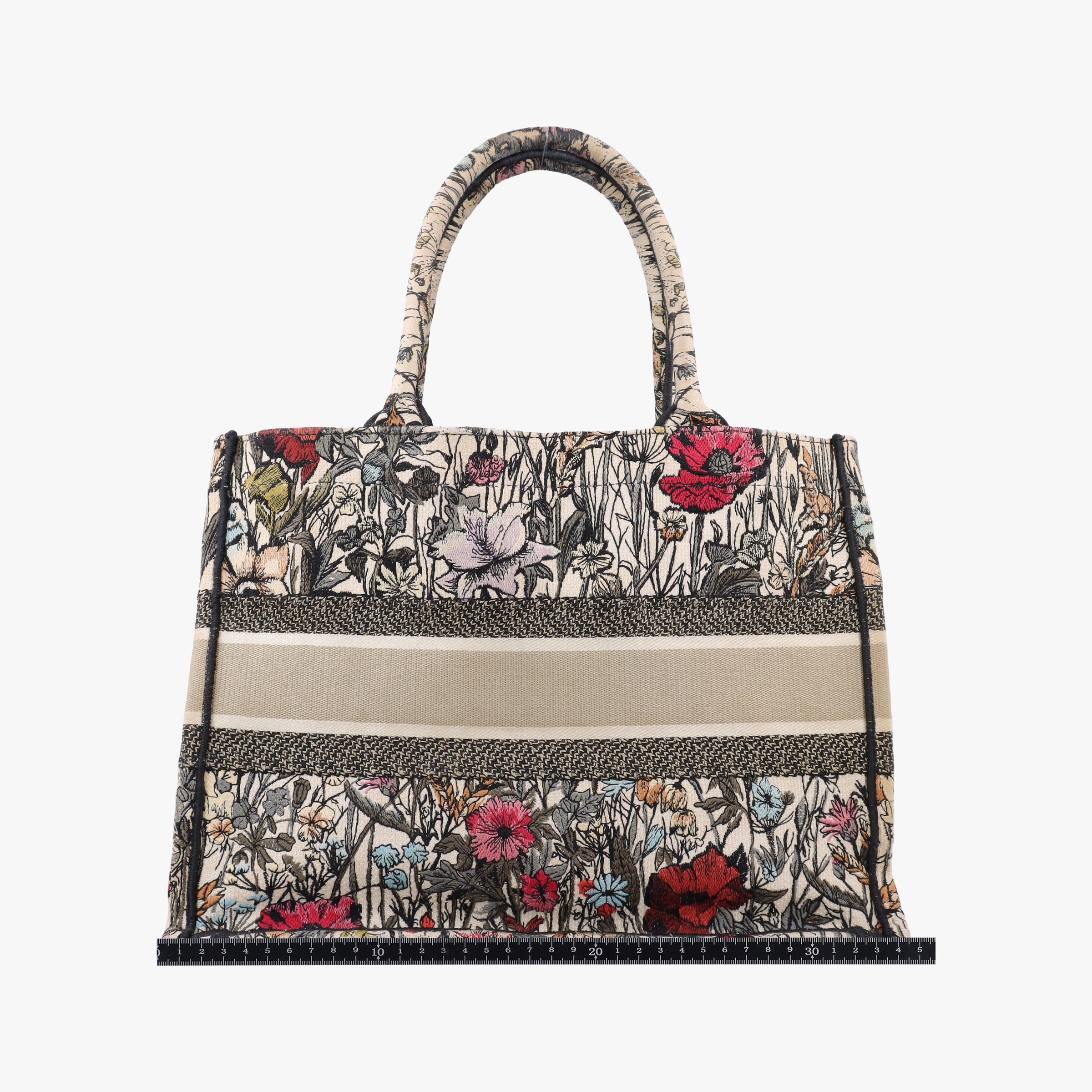 Pre-owned Christian Dior Book Tote Multicolour Jacquard  handbag | stylenewstar