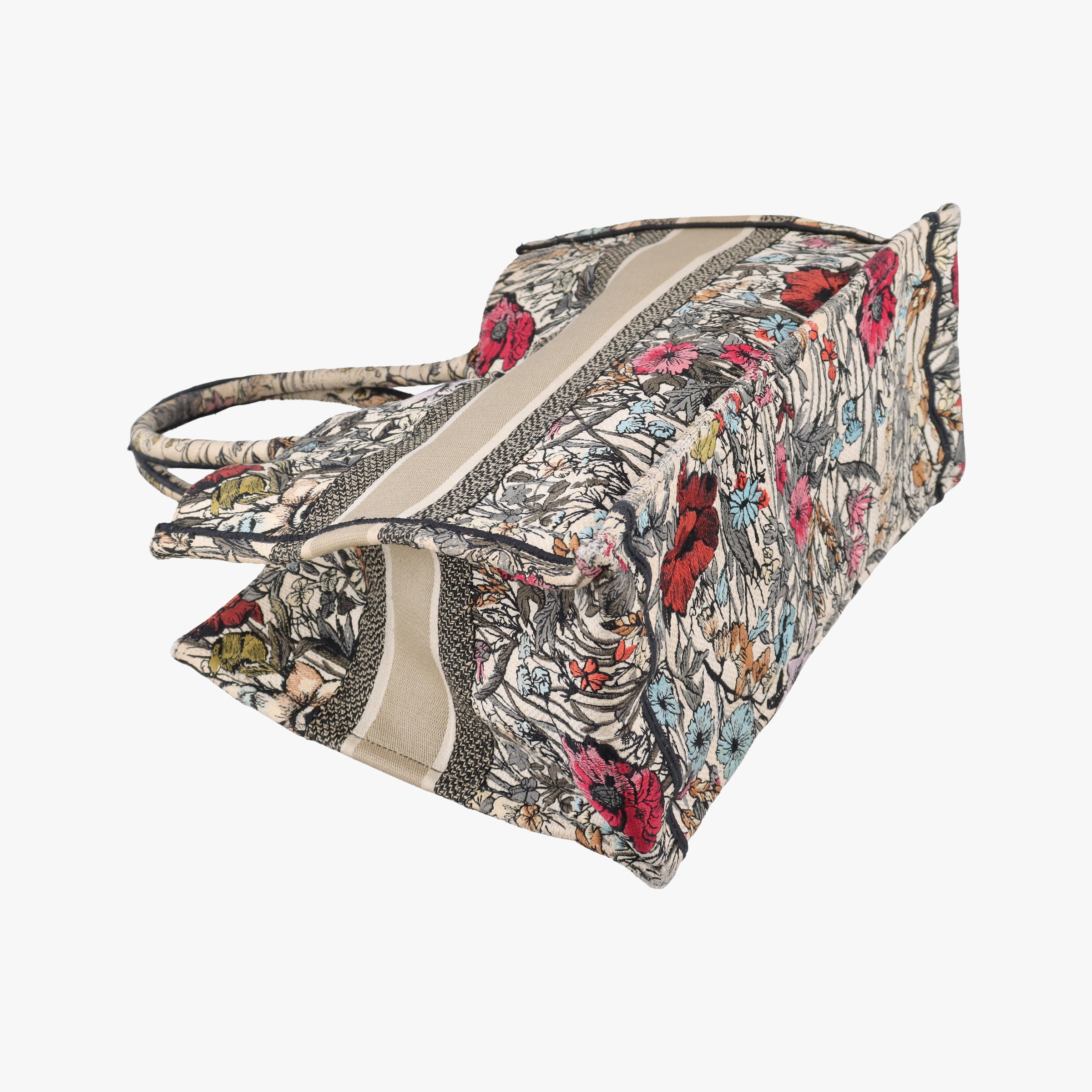 Pre-owned Christian Dior Book Tote Multicolour Jacquard  handbag | stylenewstar