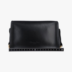 Pre-owned Christian Dior Mini D-Bee Black Leather  shoulderbag | stylenewstar