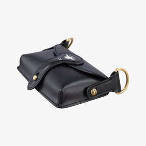 Pre-owned Christian Dior Mini D-Bee Black Leather  shoulderbag | stylenewstar
