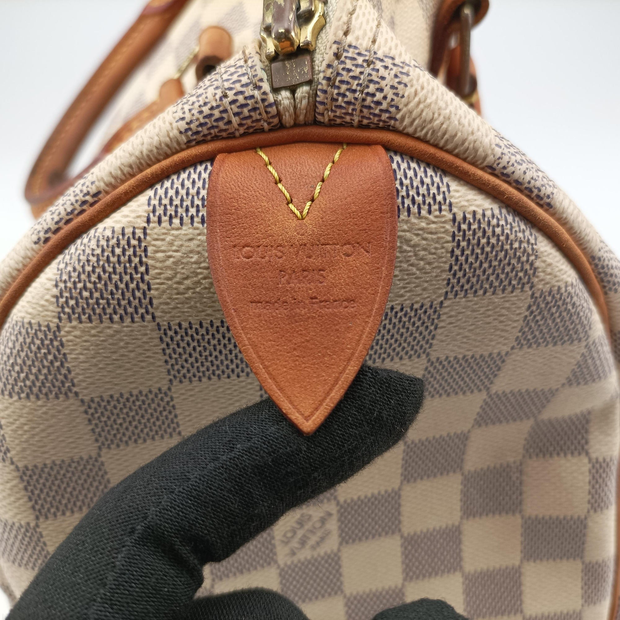 Pre-owned Louis Vuitton Speedy 30 AZUR Damier Canvas N41533 handbag | stylenewstar