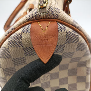 Pre-owned Louis Vuitton Speedy 30 AZUR Damier Canvas N41533 handbag | stylenewstar