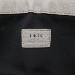 Pre-owned Christian Dior Saddle White Jacquard × Leather  bum bag/waist bag | stylenewstar