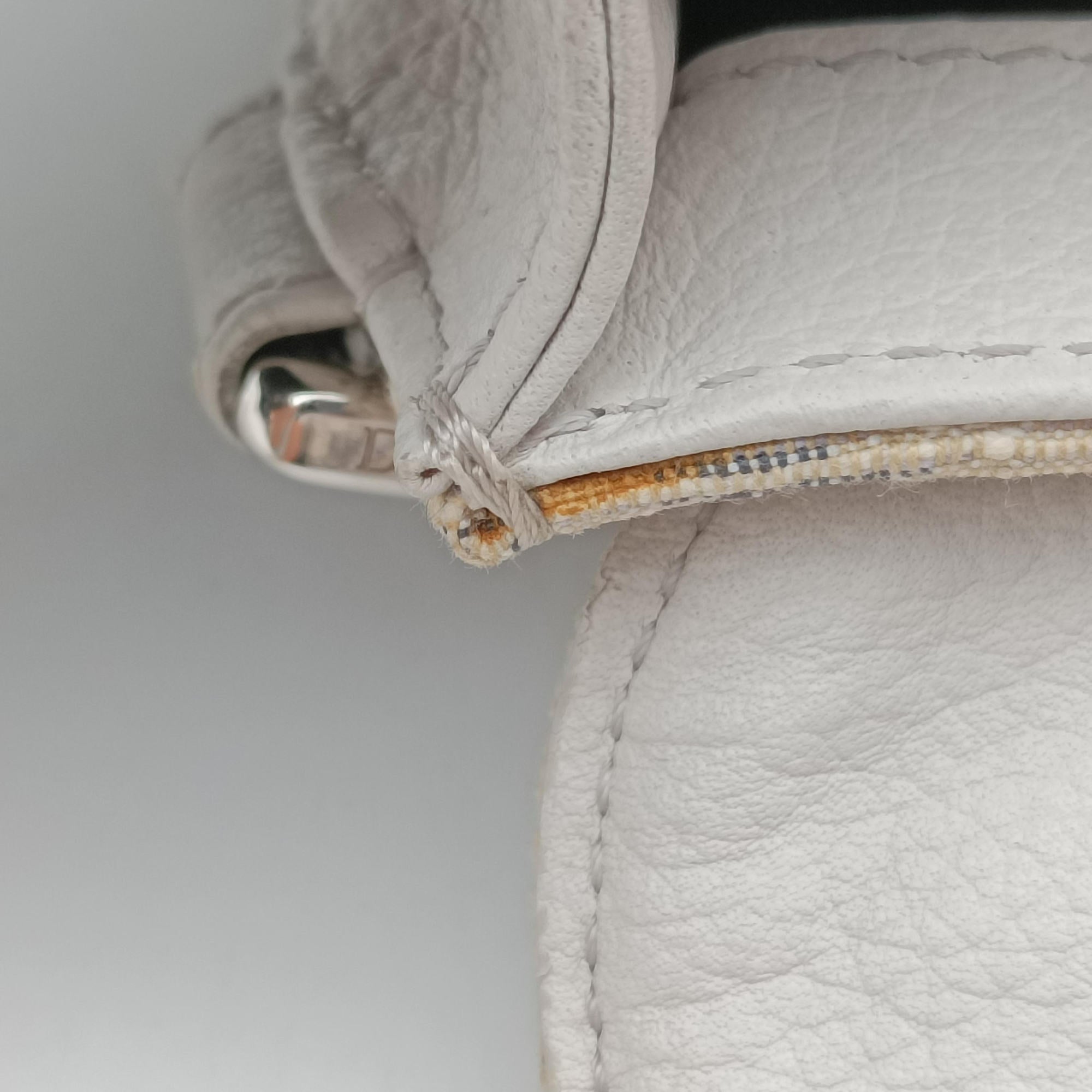 Pre-owned Christian Dior Saddle White Jacquard × Leather  bum bag/waist bag | stylenewstar
