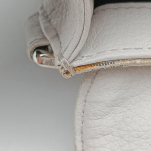 Pre-owned Christian Dior Saddle White Jacquard × Leather  bum bag/waist bag | stylenewstar