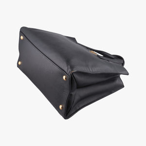Pre-owned Prada Triple Pocket Convertible Zip Tote Black SAFFIANO　Leather BN2603 handbag | stylenewstar