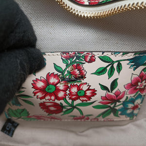 Vintage Gucci GG Marmont Flower Print Heart Multicolour Leather 740355 shoulderbag | stylenewstar