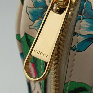 Vintage Gucci GG Marmont Flower Print Heart Multicolour Leather 740355 shoulderbag | stylenewstar