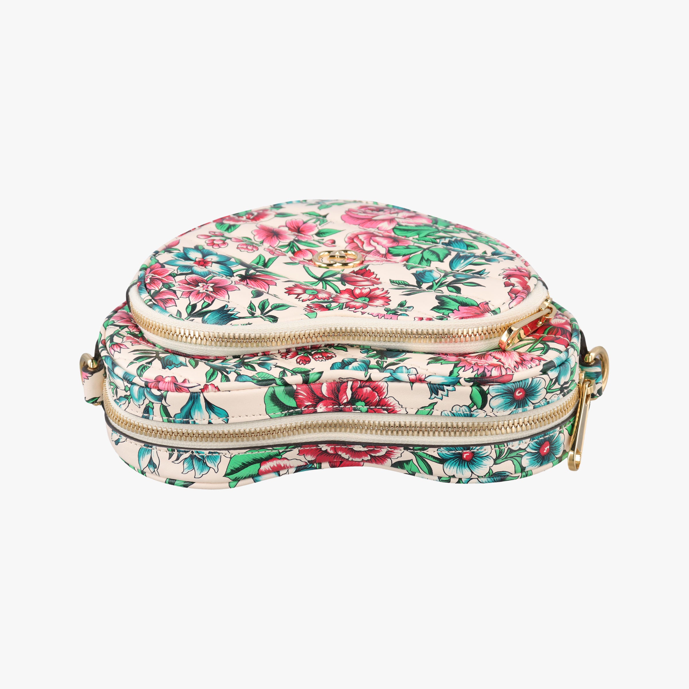 Vintage Gucci GG Marmont Flower Print Heart Multicolour Leather 740355 shoulderbag | stylenewstar