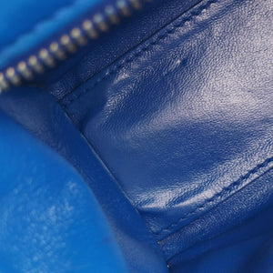 Secondhand Celine Luggage Mini Shopper Blue Leather  shoulderbag | stylenewstar