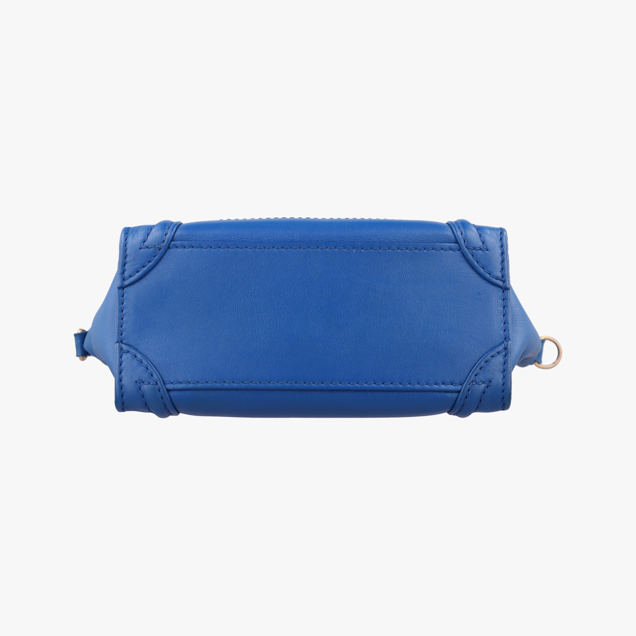 Secondhand Celine Luggage Mini Shopper Blue Leather  shoulderbag | stylenewstar
