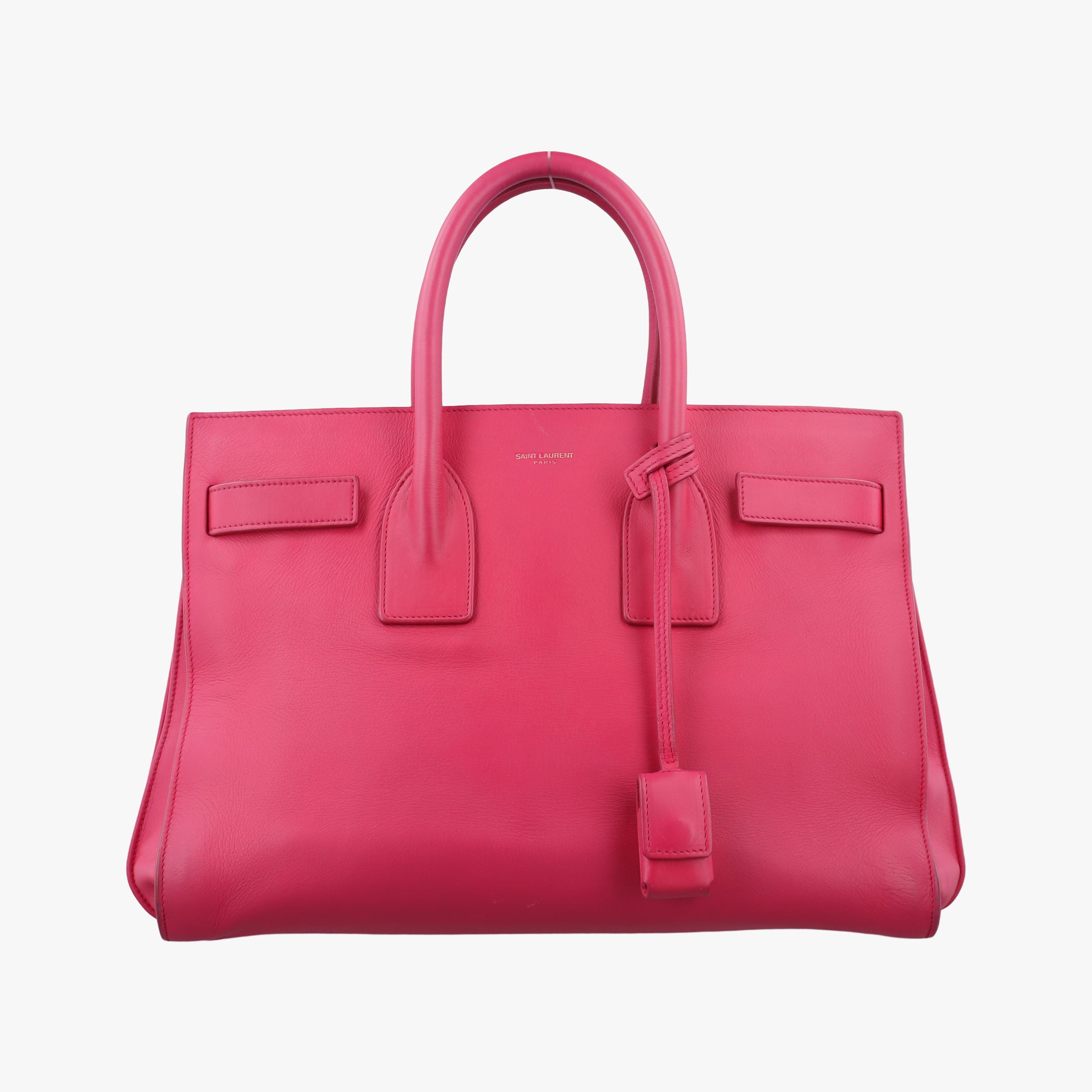 Vintage Yves Saint Laurent SAC DE JOUR Rose Leather 324823 handbag | stylenewstar