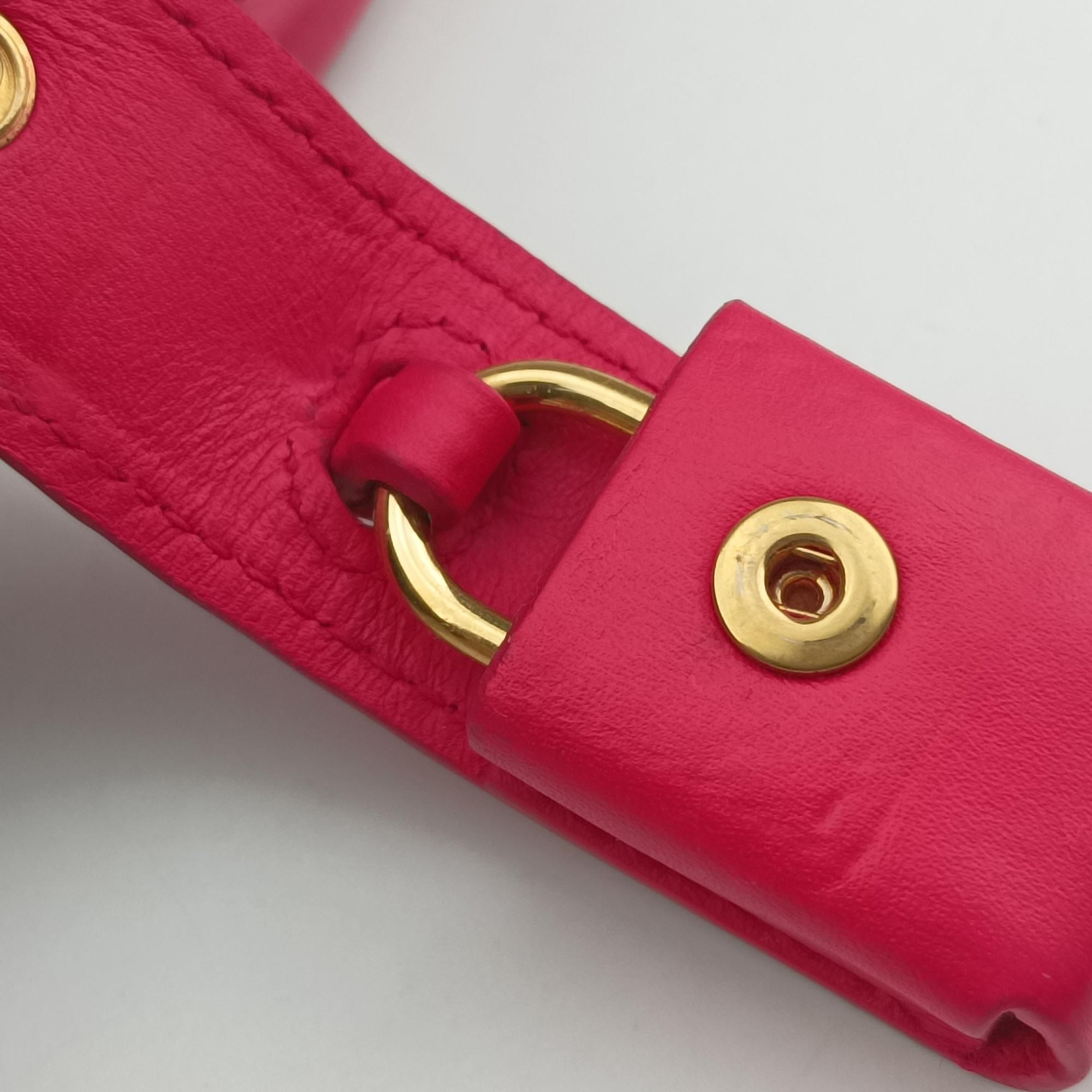 Vintage Yves Saint Laurent SAC DE JOUR Rose Leather 324823 handbag | stylenewstar
