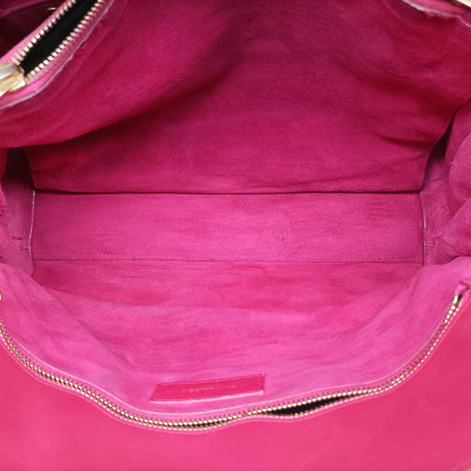 Vintage Yves Saint Laurent SAC DE JOUR Rose Leather 324823 handbag | stylenewstar