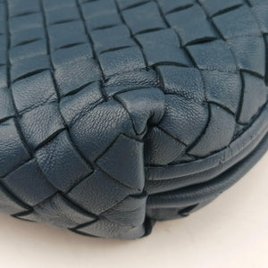 Vintage Bottega Veneta NODINI Intrecciato Blue lambskin  shoulderbag | stylenewstar