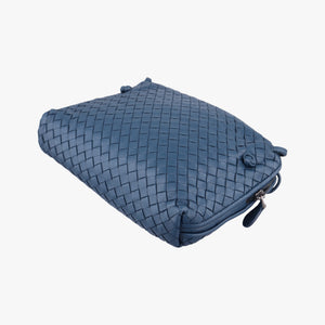 Vintage Bottega Veneta NODINI Intrecciato Blue lambskin  shoulderbag | stylenewstar