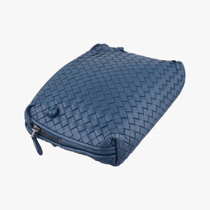 Vintage Bottega Veneta NODINI Intrecciato Blue lambskin  shoulderbag | stylenewstar