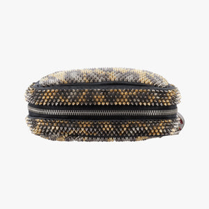 Pre-owned Christian Louboutin Piloutin Black×Leopard Print Leather  shoulderbag | stylenewstar