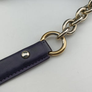 Secondhand VERSACE medusa Purple Patent Leather  shoulderbag | stylenewstar