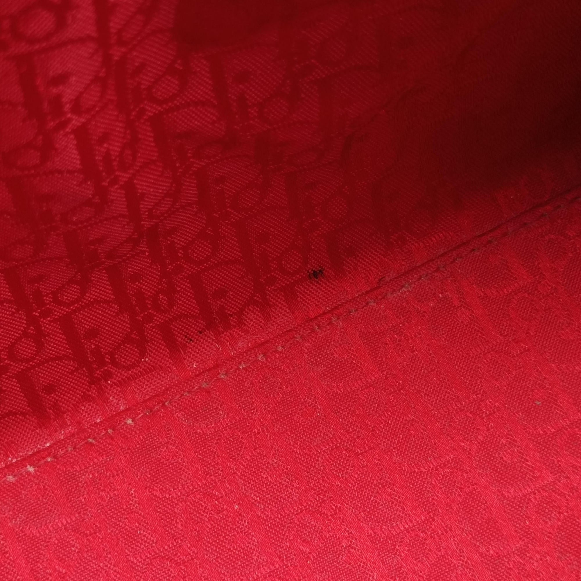 Pre-owned Christian Dior Lady Dior Red patent  shoulderbag | stylenewstar