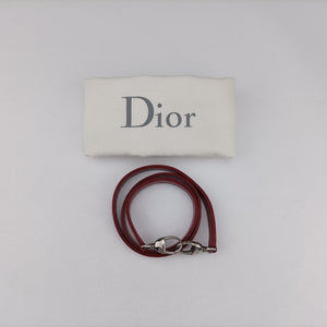 Pre-owned Christian Dior Lady Dior Red patent  shoulderbag | stylenewstar