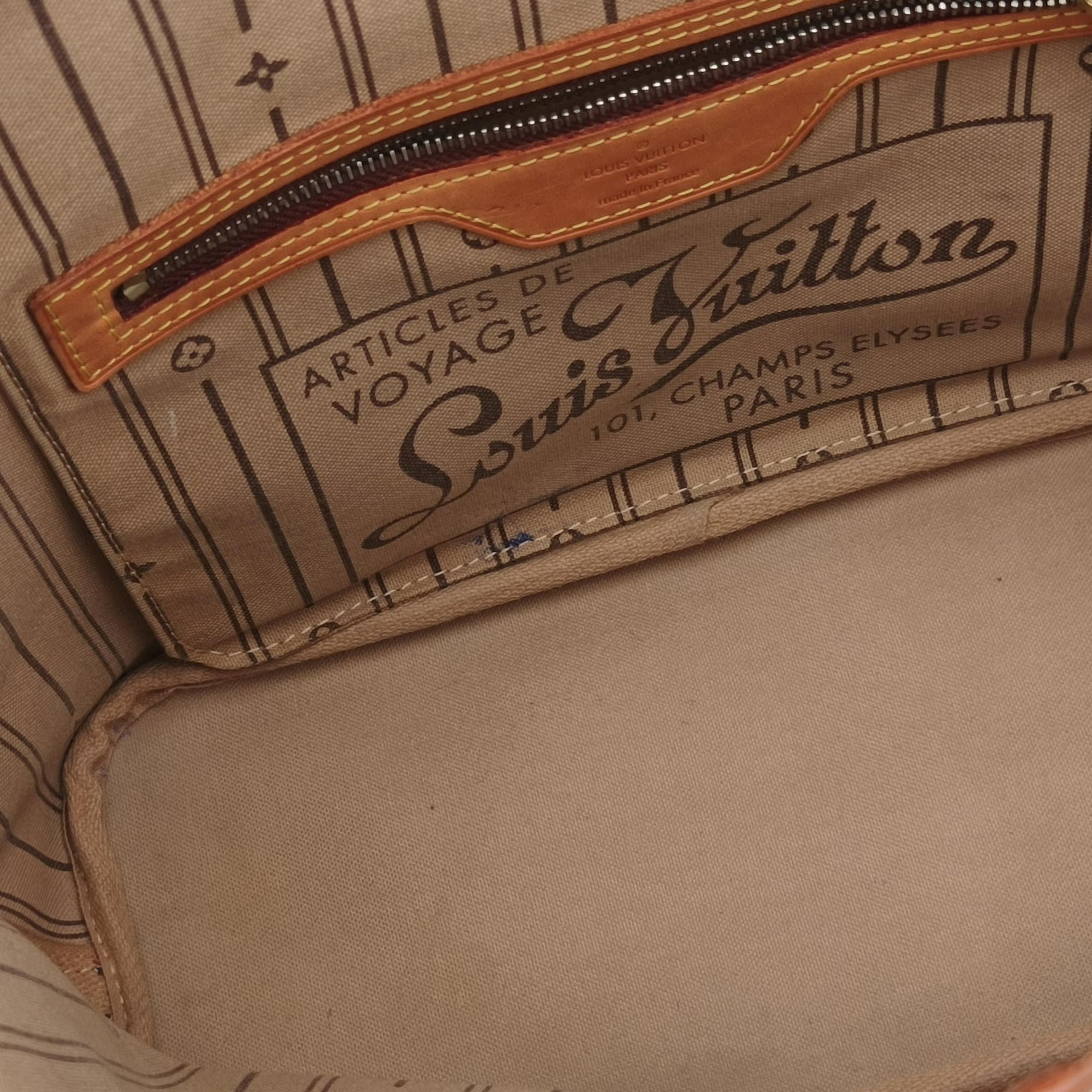 Pre-owned Louis Vuitton NEVERFULL GM Brown Monogram Canvas M40156 handbag | stylenewstar