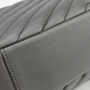Secondhand Yves Saint Laurent COLLEGE Grey Leather 428056 shoulderbag | stylenewstar