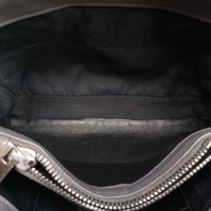 Secondhand Yves Saint Laurent COLLEGE Grey Leather 428056 shoulderbag | stylenewstar