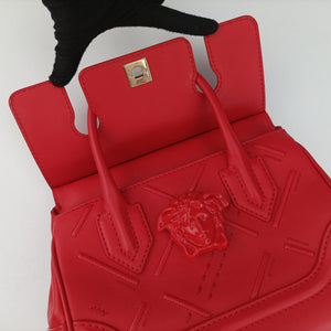 Secondhand VERSACE Palazzo Empire Red Leather  shoulderbag | stylenewstar