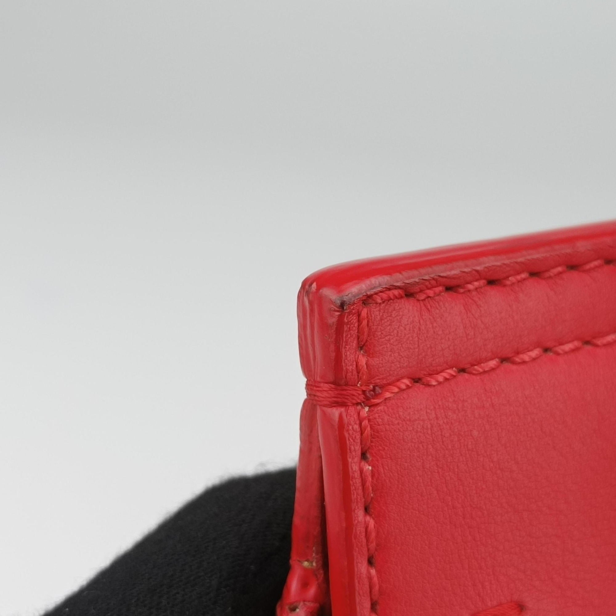 Secondhand VERSACE Palazzo Empire Red Leather  shoulderbag | stylenewstar