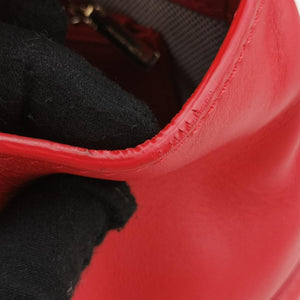 Secondhand VERSACE Palazzo Empire Red Leather  shoulderbag | stylenewstar