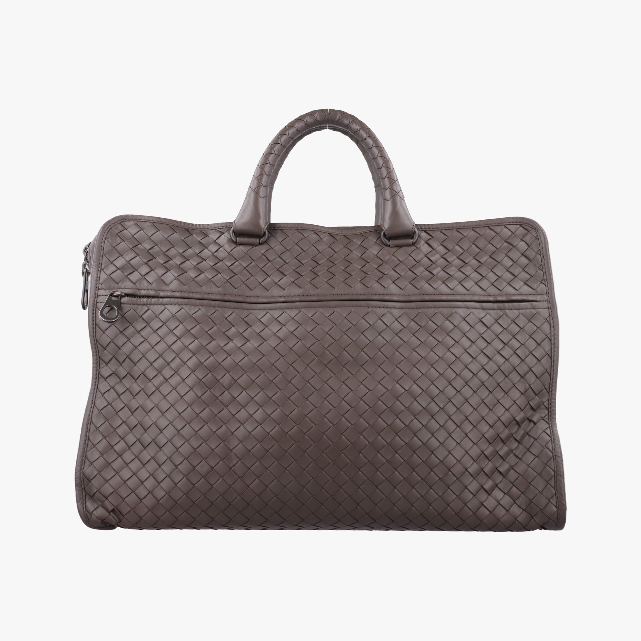 Secondhand Bottega Veneta Intrecciato Brown lambskin  handbag | stylenewstar