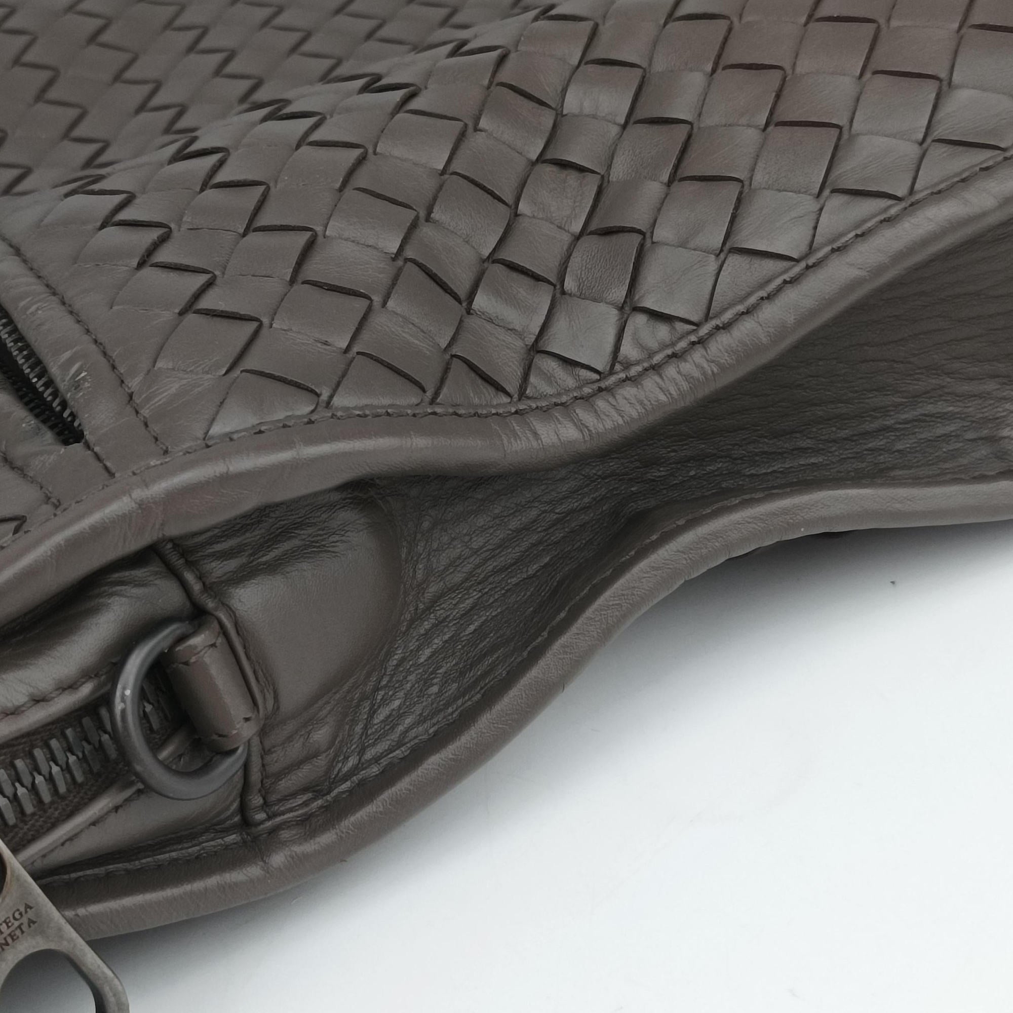 Secondhand Bottega Veneta Intrecciato Brown lambskin  handbag | stylenewstar