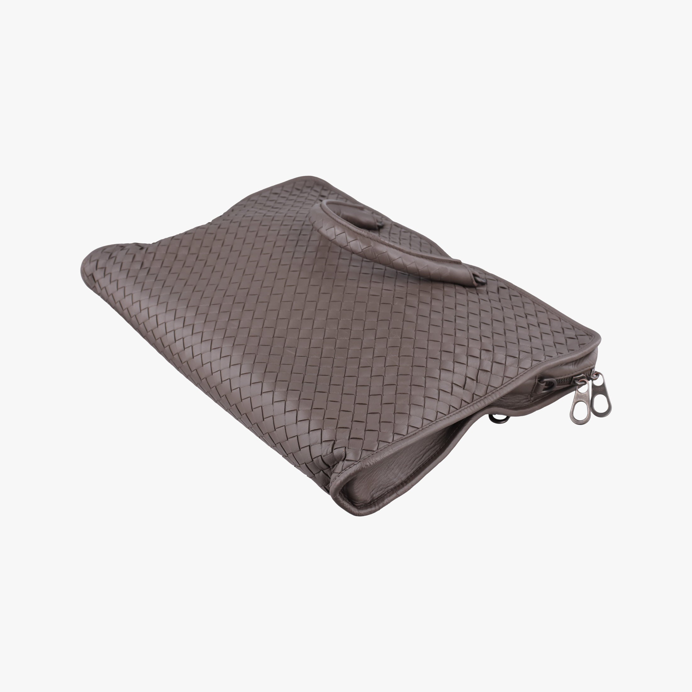 Secondhand Bottega Veneta Intrecciato Brown lambskin  handbag | stylenewstar