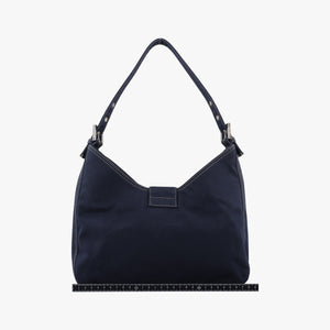 Pre-owned Fendi Mamma Bucket Navy Denim 22112 shoulderbag | stylenewstar