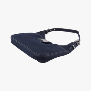 Pre-owned Fendi Mamma Bucket Navy Denim 22112 shoulderbag | stylenewstar