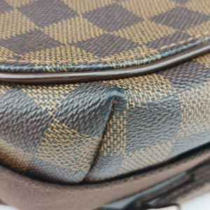 Pre-owned Louis Vuitton BROOKLYN MM EBENE Damier Canvas N51211 crossbodybag | stylenewstar