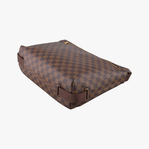 Pre-owned Louis Vuitton BROOKLYN MM EBENE Damier Canvas N51211 crossbodybag | stylenewstar