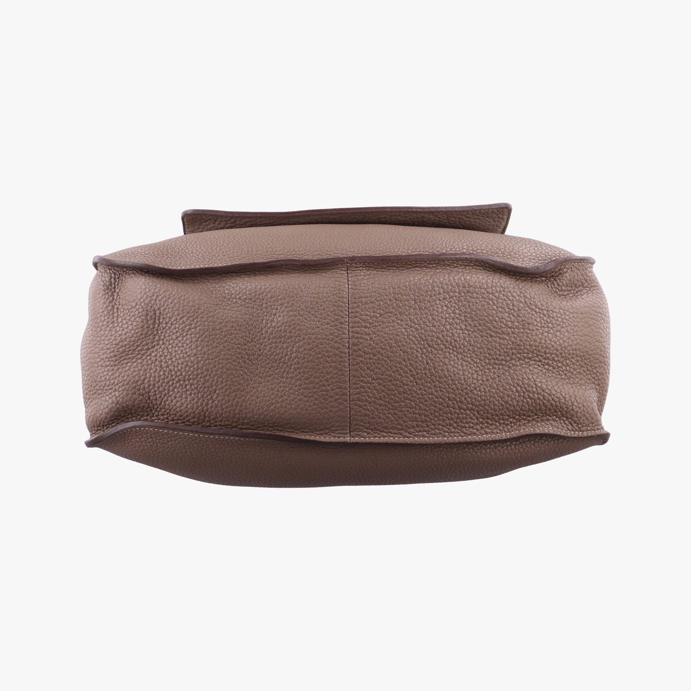 Pre-owned Hermes MarwariGM Etoupe Taurillon Clemence  shoulderbag | stylenewstar