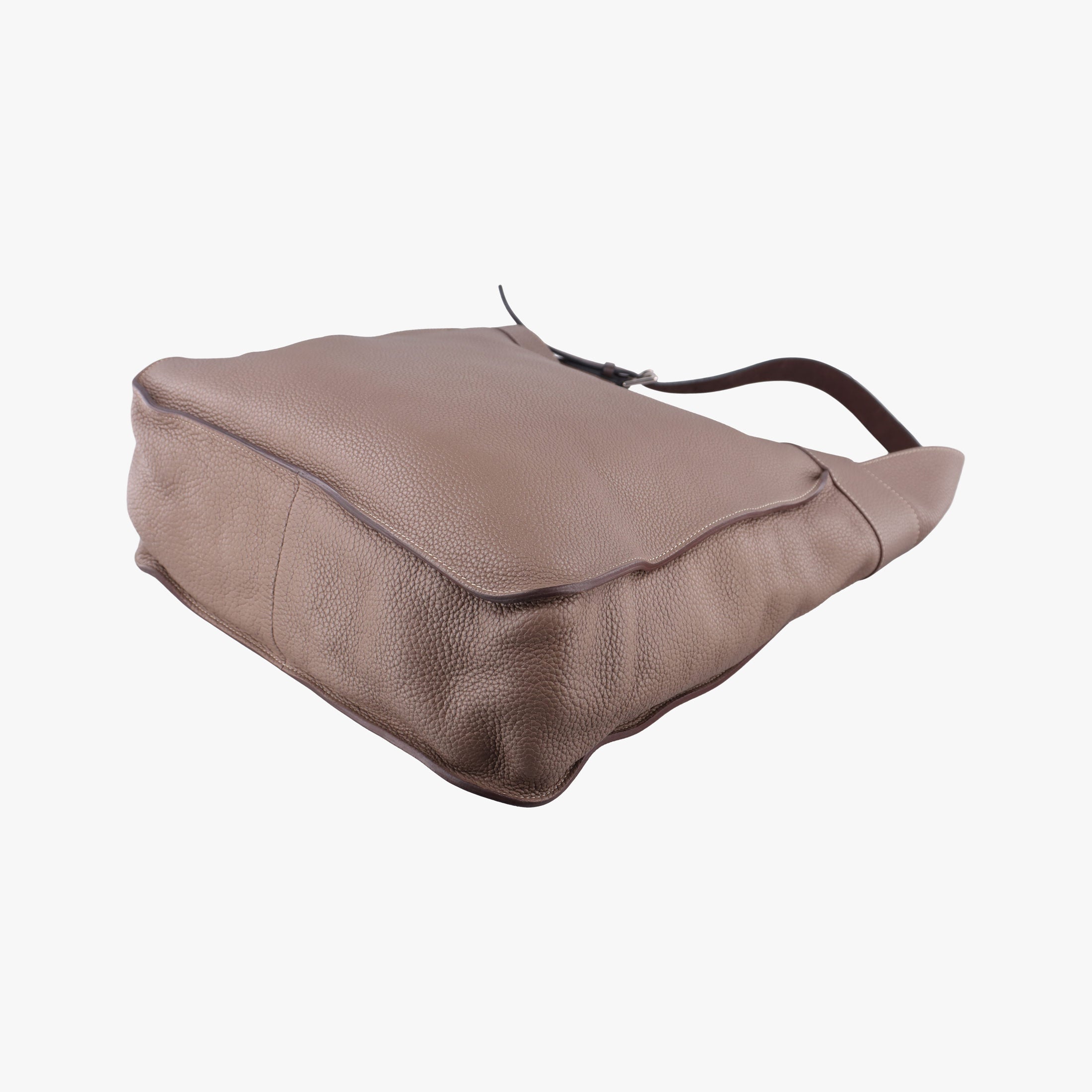 Pre-owned Hermes MarwariGM Etoupe Taurillon Clemence  shoulderbag | stylenewstar