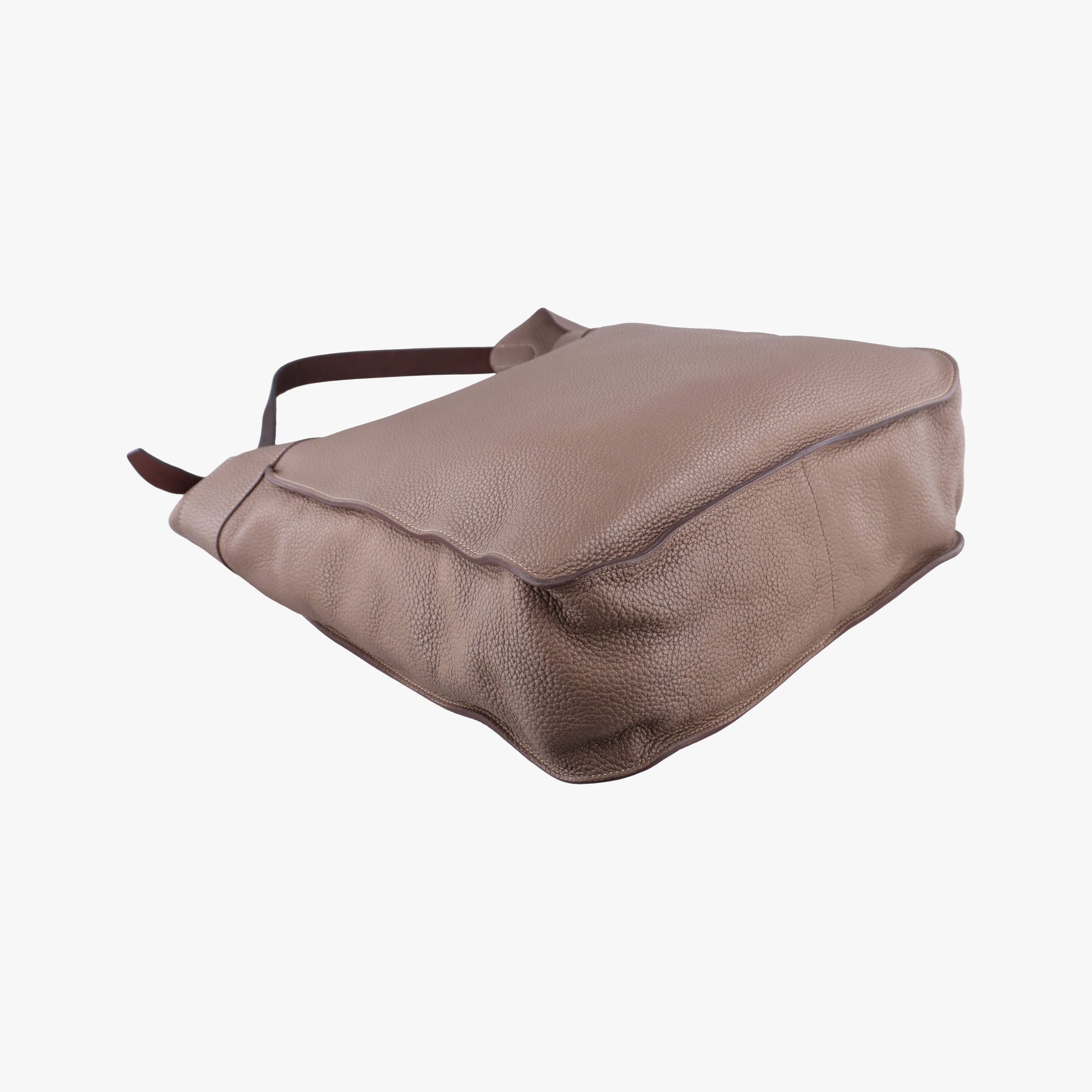 Pre-owned Hermes MarwariGM Etoupe Taurillon Clemence  shoulderbag | stylenewstar