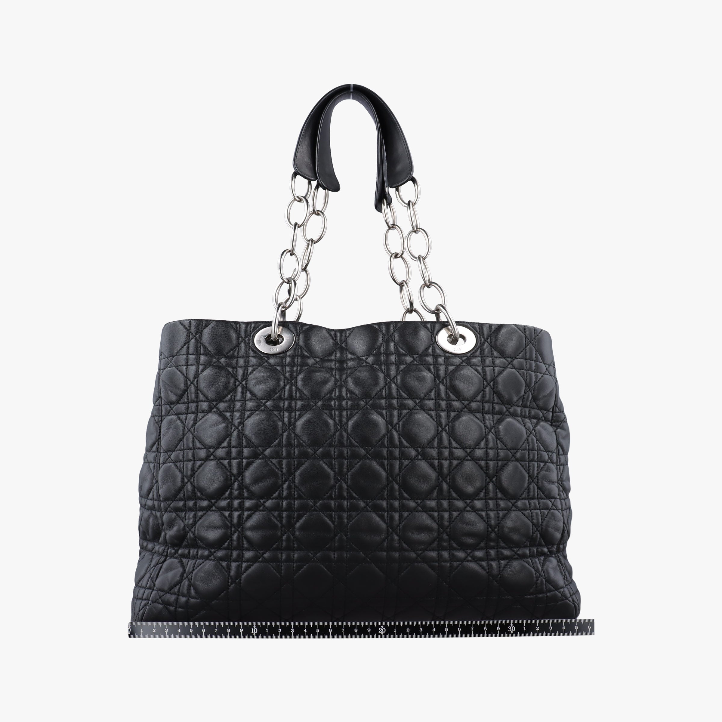 Vintage Christian Dior Cannage Dior Soft Shopping Black lambskin  shoulderbag | stylenewstar