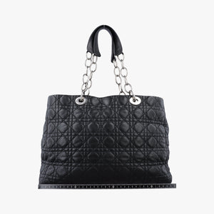 Vintage Christian Dior Cannage Dior Soft Shopping Black lambskin  shoulderbag | stylenewstar