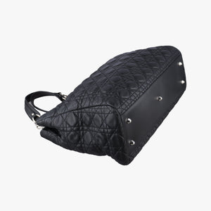 Vintage Christian Dior Cannage Dior Soft Shopping Black lambskin  shoulderbag | stylenewstar