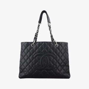 Pre-owned Chanel Matelasse Cocomark GST Black caviar skin A20995 shoulderbag | stylenewstar