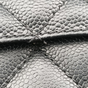 Pre-owned Chanel Matelasse Cocomark GST Black caviar skin A20995 shoulderbag | stylenewstar